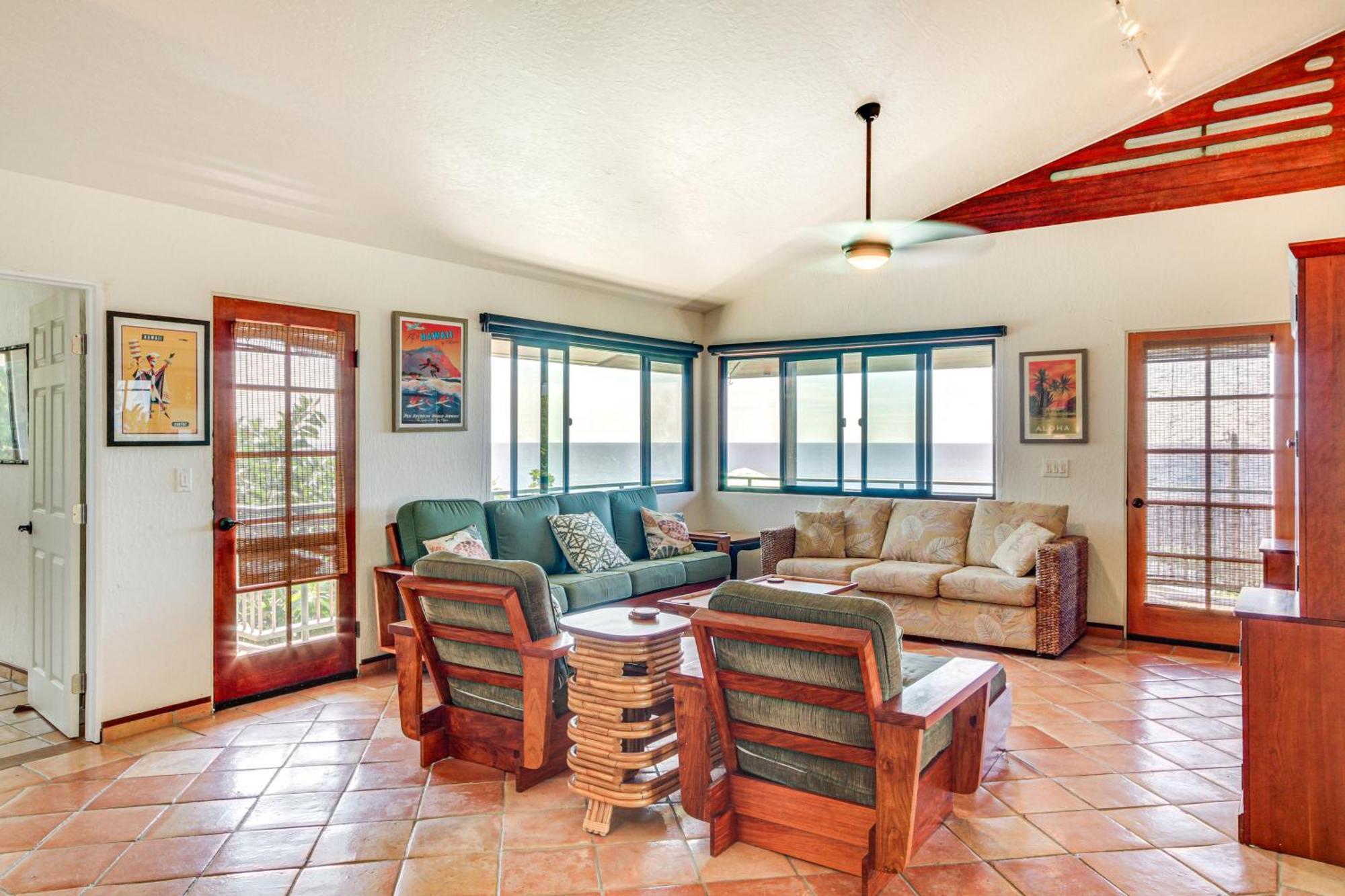 Ocean-View Bungalow Walk To Pebbles Beach! Hookena Экстерьер фото